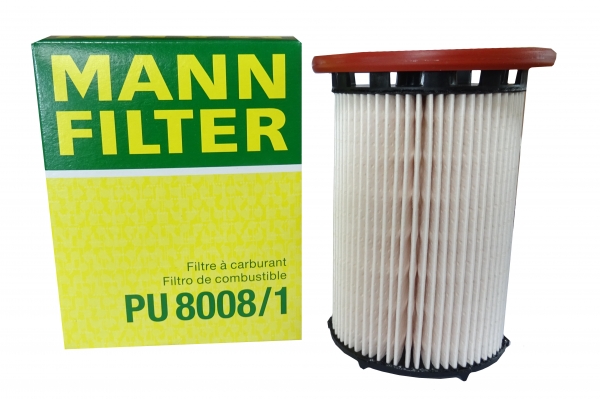 MANN Kraftstofffilter PU8008/1 für Audi Q3 Seat Alhambra VW Passat